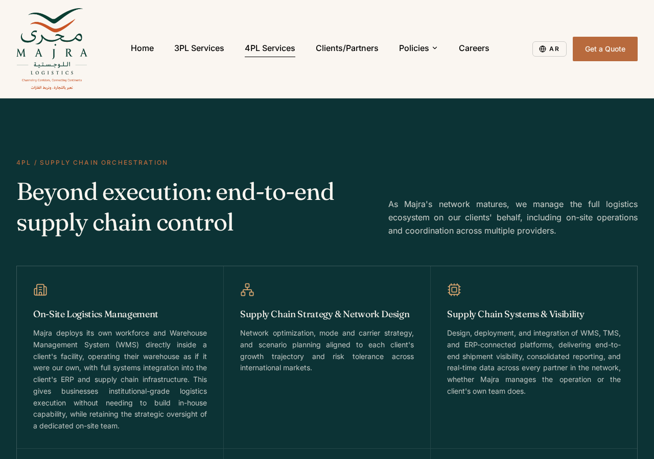 Majra Logistics — 4PL Orchestration